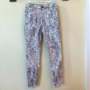 Sanctuary Beige Snakeskin Ankle Skinny Jeans